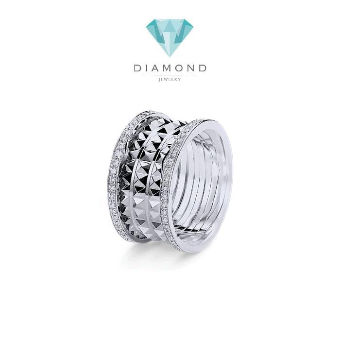 ZeroRock Diamond Ring 18K / Cincin Berlian zero Rock 18K / Diamond Jewelry-1CBD1318LSNEW-HT