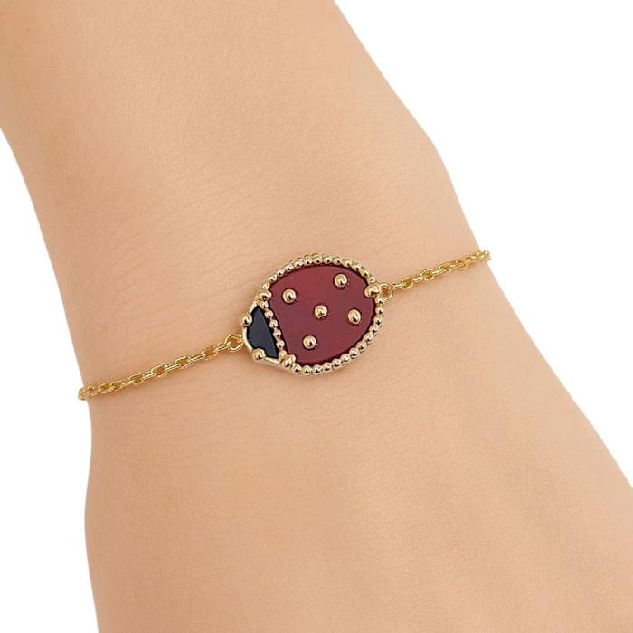 Ladybug Bracelet 18K / Gelang Ladybug 18K / Diamond Jewelry 412GBD348RY-HT