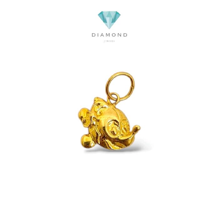 Gold Mickey Mouse Pendant 23K / Liontin Emas Mickey Mouse 23K / Diamond Jewelry / 269LMSWP2