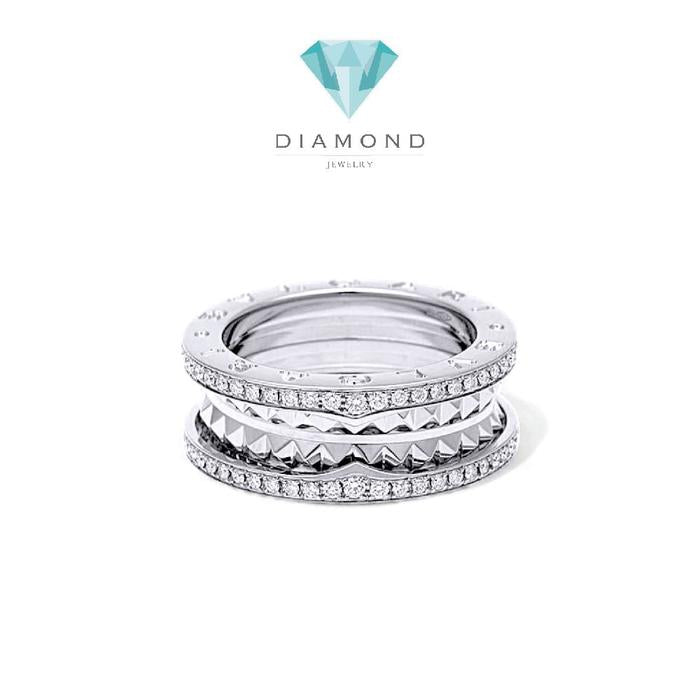 B.zero Diamond Ring 18K / Cincin Berlian B.zero 18K / Diamond Jewelry-1CBD1308LSNEW-HT
