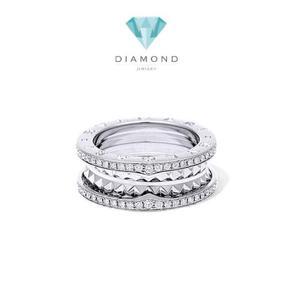 B.zero Diamond Ring 18K / Cincin Berlian B.zero 18K / Diamond Jewelry-1CBD1308LSNEW-HT