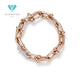 Diamond Gold Hardware Chain 18K Rose Gold Italy