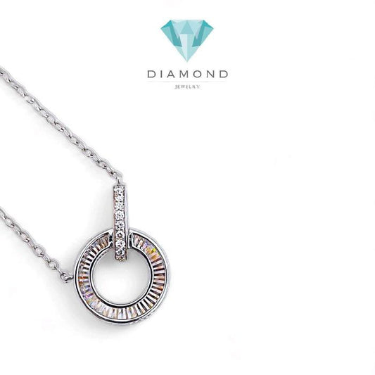 Circle Diamond Rainbow Sparkle 18K / Diamond Jewelry