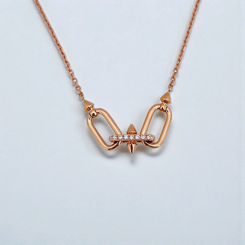 Titan Diamond Necklace 18K / Kalung Berlian Titan 18K / Diamond Jewelry 423KBD10000RY - HT