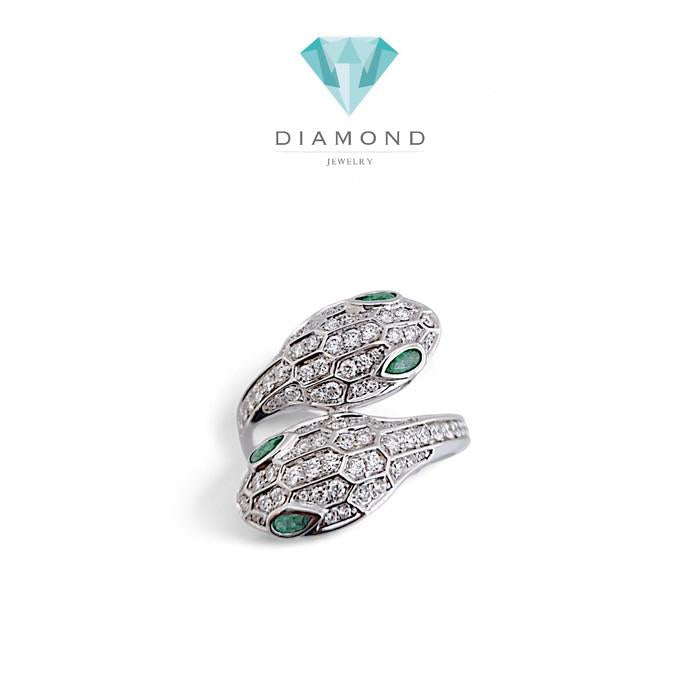 Serpenti Diamond Ring 18K / Diamond Jewelry-99CBD120000AB-HT