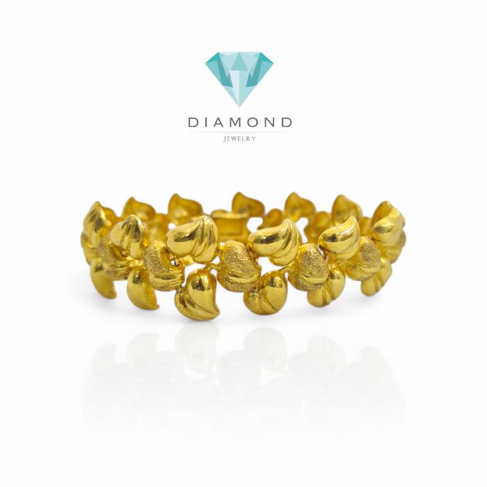 Gelang Emas Bunga Kendari  23K-Diamond Jewelry-80GMS28WP-HT