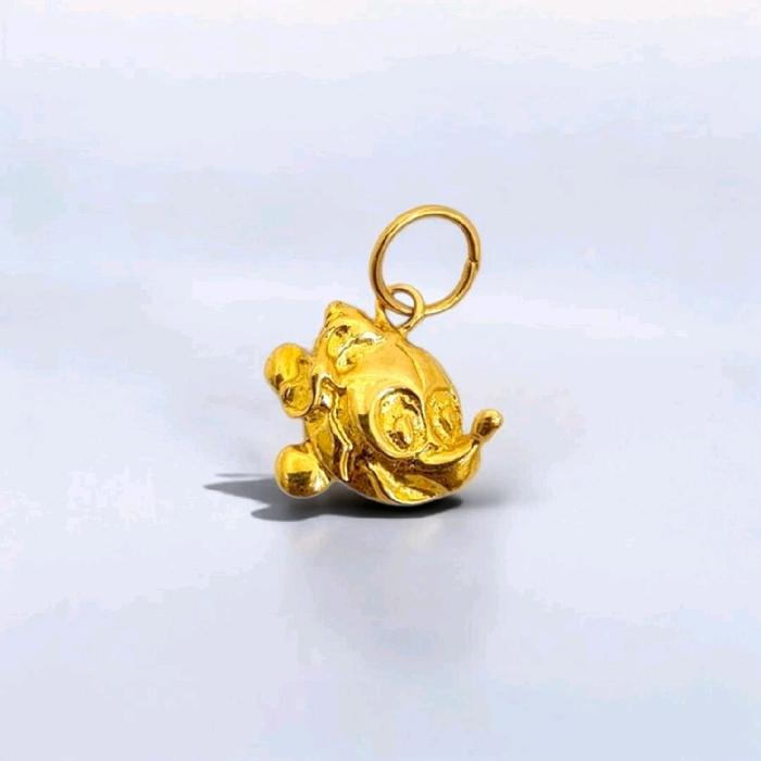 Gold Mickey Mouse Pendant 23K / Liontin Emas Mickey Mouse 23K / Diamond Jewelry / 269LMSWP2