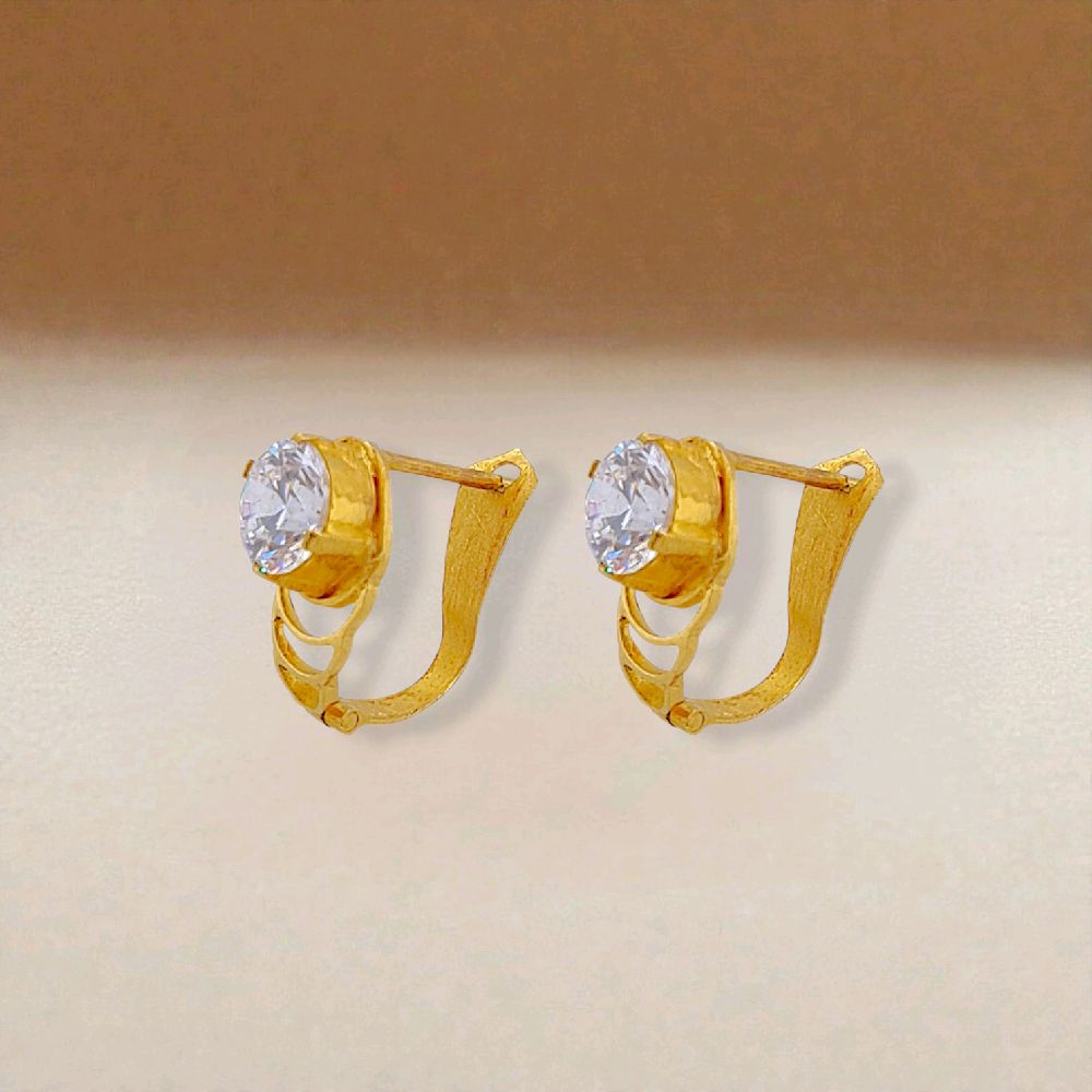 Hoop Gold Earring 23K / Anting Emas Hoop 23K / 327AMSWP2