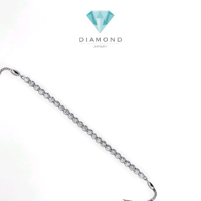 Tennis Diamond drawstring bracelet 18K / Gelang Serut Tennis Berlian 18K / Diamond Jewelry 392GB1000LS-HT