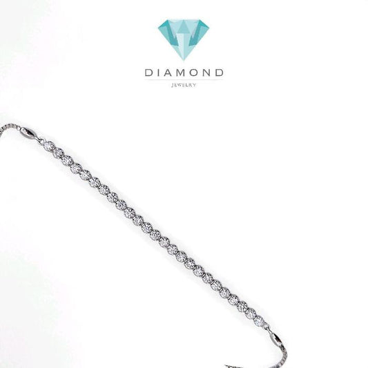 Tennis Diamond drawstring bracelet 18K / Gelang Serut Tennis Berlian 18K / Diamond Jewelry 392GB1000LS-HT