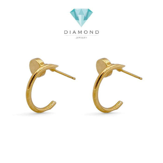 Nail Small Earring 18K / Anting Paku Kecil 18K / Diamond Jewelry 96ABD48500AB-96ABD48500AB-HT