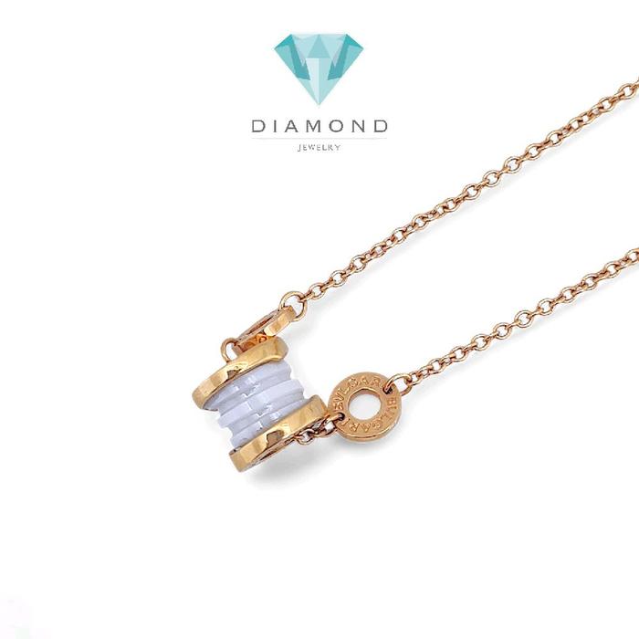 B.zero White Bracelet 18K / Gelang B.zero Putih 18K / Diamond jewelry 409GBD658RY