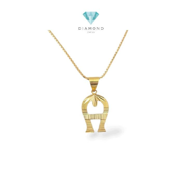 Gold Pendants Letter A 23K / Liontin Emas Huruf A 23K / Diamond Jewelry / 288LMSWP2