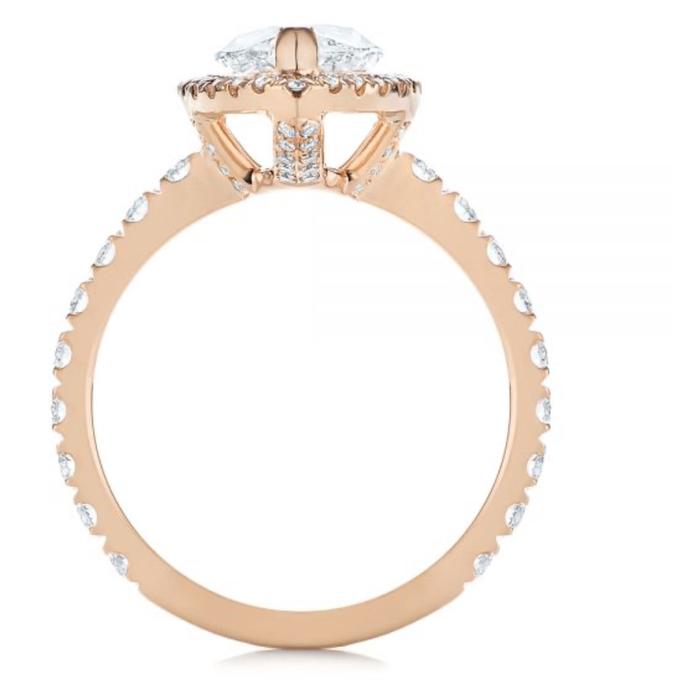 Marquis diamond solitaire ring 18 K gold Diamond Jewelry