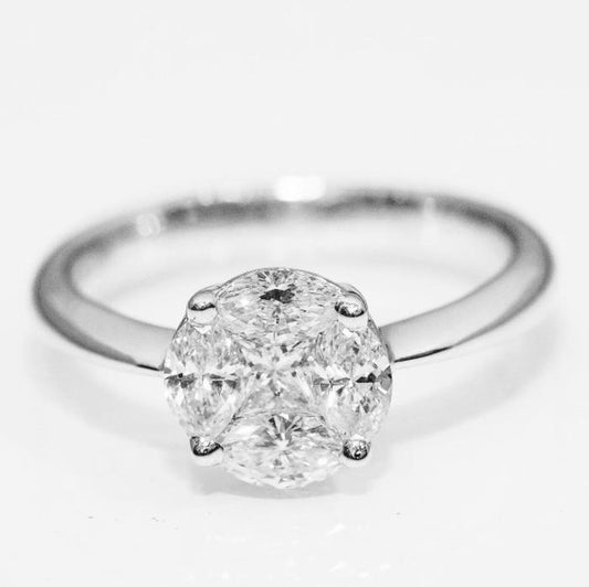 Cincin Berlian Esperansa/Diamond Ring Solitaire Espera/Cincin Berlian Bulat Espera-18k-Diamond Jewelry