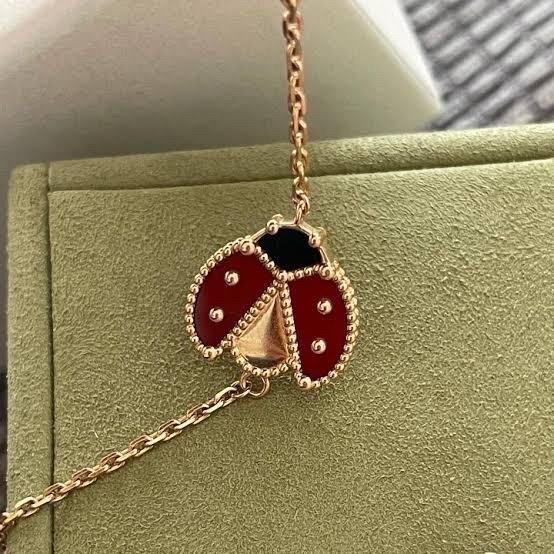 Lucky vca pendant 18 rose gold-Diamond Jewelry