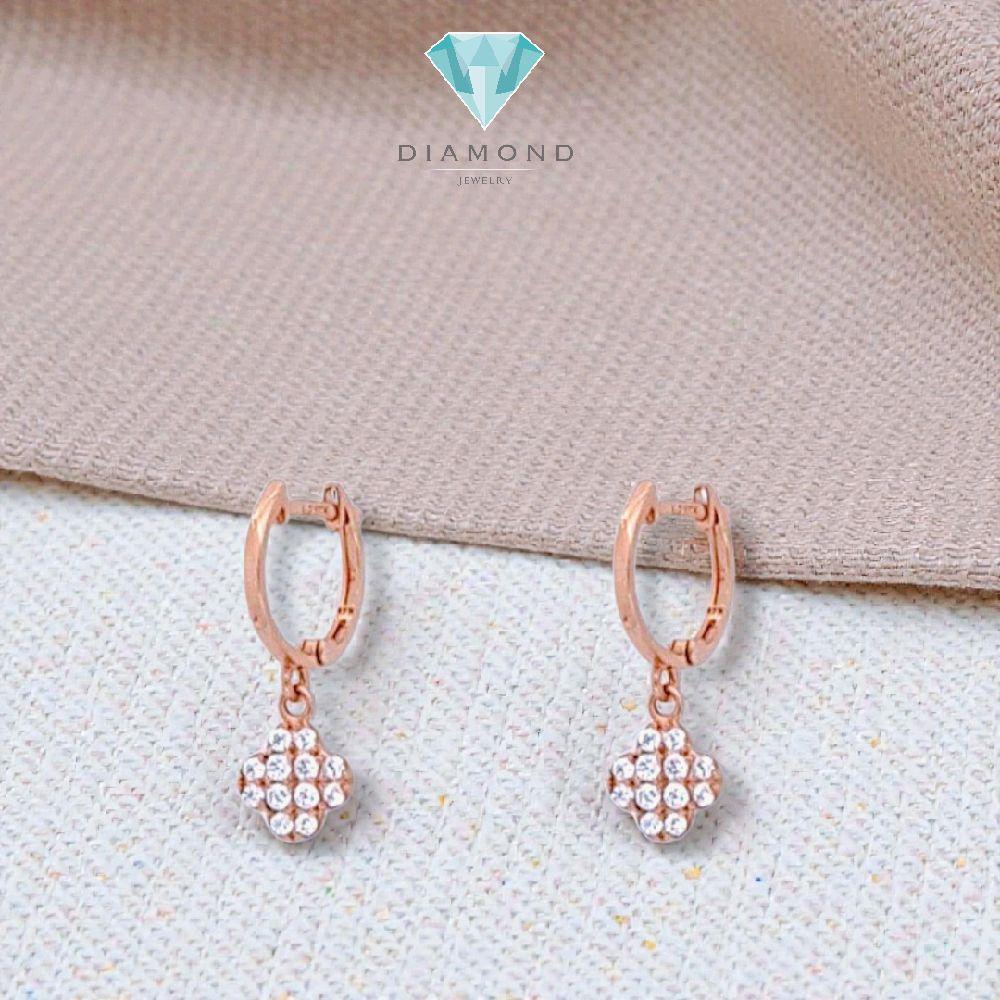 Flower Gold Earings 17K / Anting Emas Bunga 17K / Diamond Jewelry / 429AMS154LS