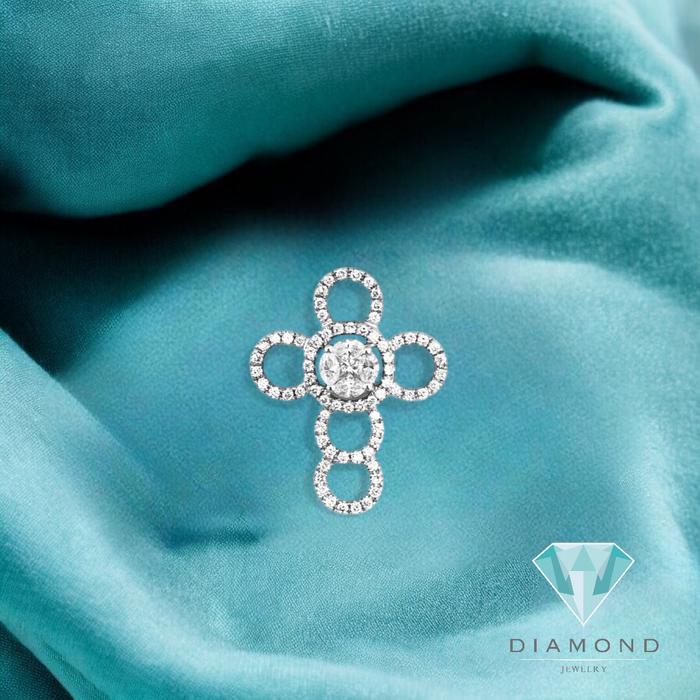 Diamond Cross Pendant/Liontin Salib Berlian
