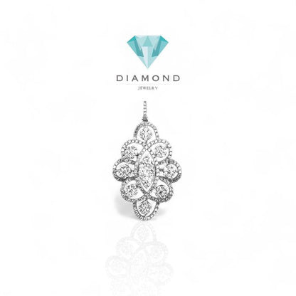 Liontin Berlian Bunga Diamond Jewelry