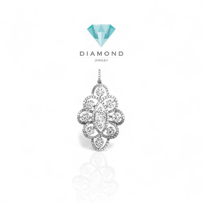 Liontin Berlian Bunga Diamond Jewelry
