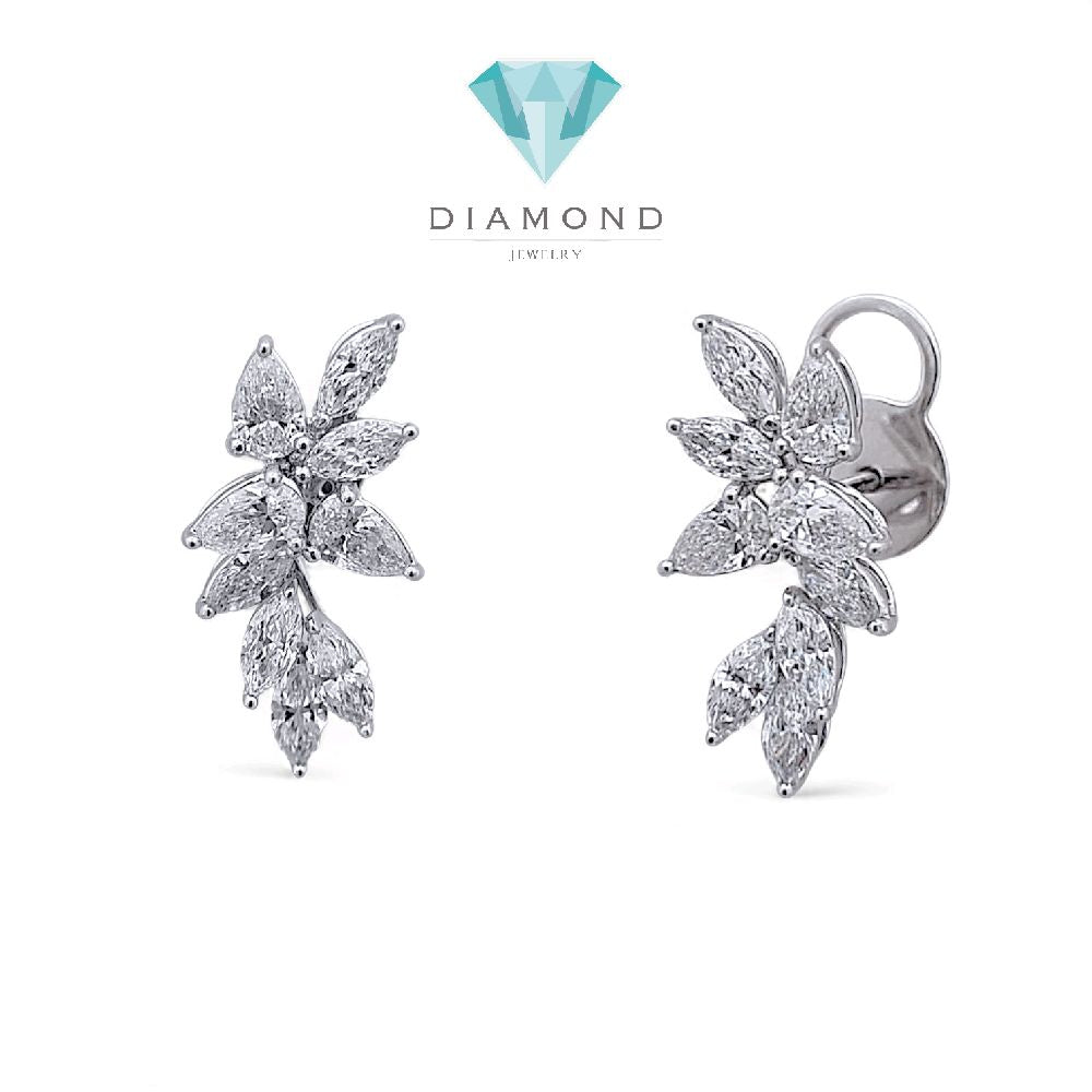 Leaf Diamond Earring 18K / Anting Berlian Daun 18K / Diamond Jewelry 2AB2550ANN-HT