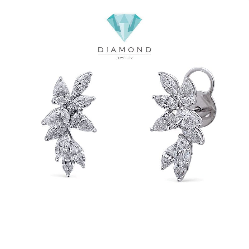 Leaf Diamond Earring 18K / Anting Berlian Daun 18K / Diamond Jewelry 2AB2550ANN-HT
