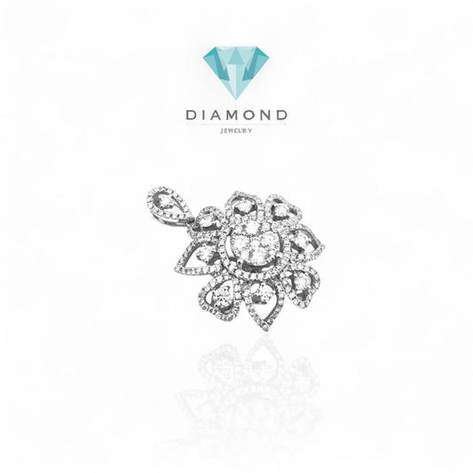 Berlian Model Bunga liontin 18k / Flower Diamond pendant