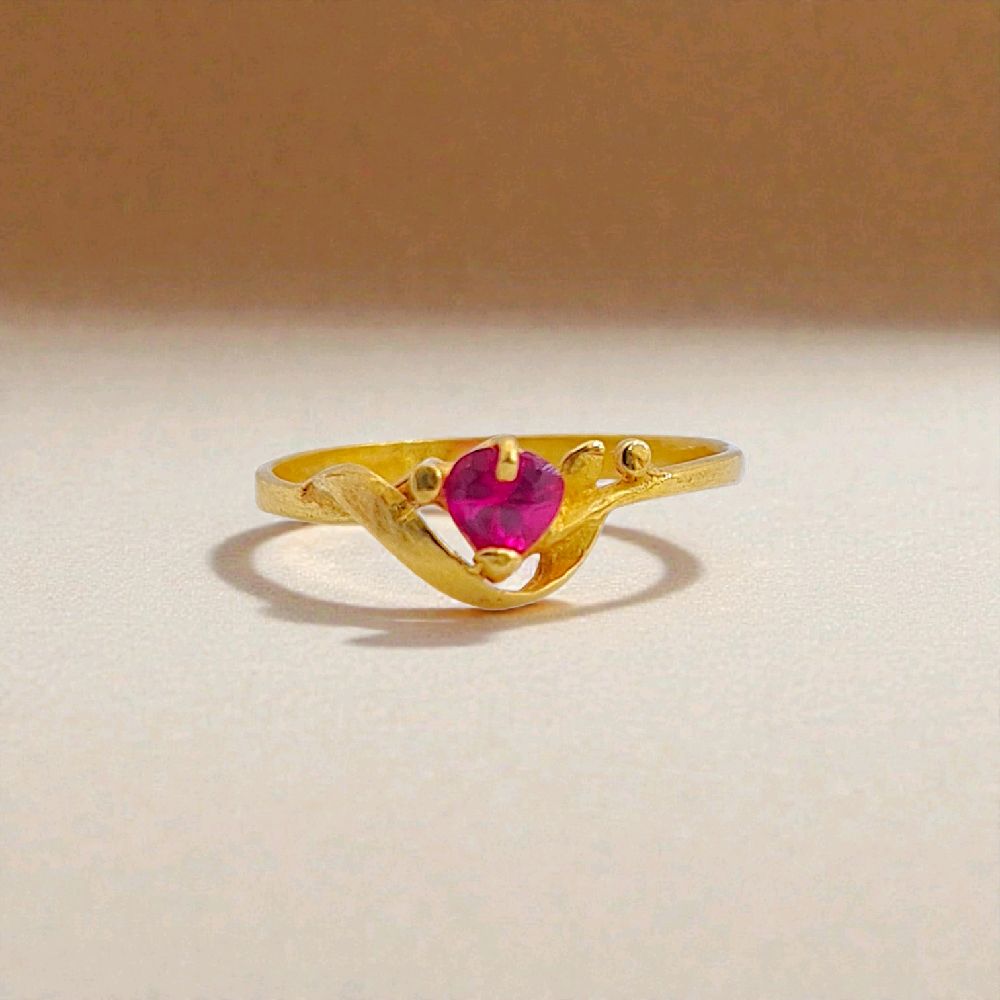 Pink Love Gold Ring 23K / Cincin Emas Love Pink 23K / 92CMSWP2