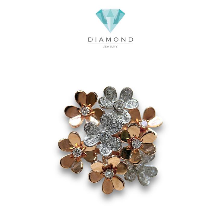 Frivole Ring Berlian Duo Color-Diamond Jewelry-386CBDDM8233LS-HT
