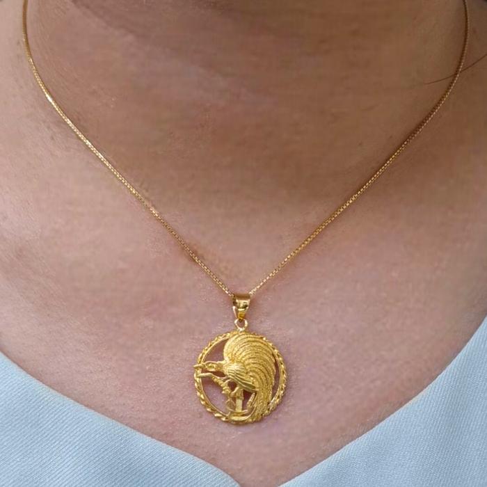 Liontin Mas Cendrawasih 23K-Diamond Jewelry