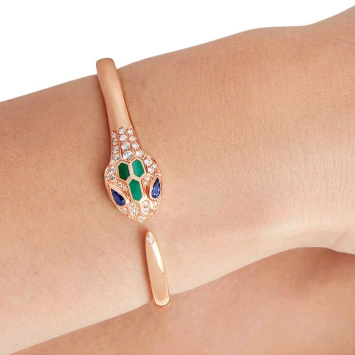 Ulo Serpenti Seduttori Bracelet 18K /Gelang Ulo Serpenti Seduttori 18K / Diamond Jewelry 24GBD35950RB-HT