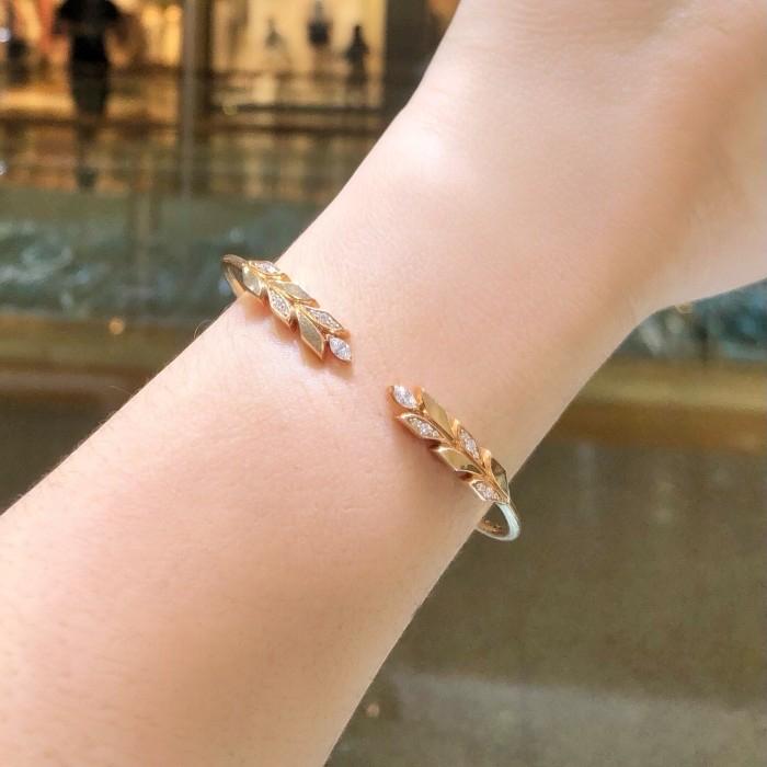 Gelang vineyard crown diamond tif/gelang vineyard tif Berlian dan Emas  18K -Diamond Jewelry