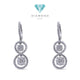 Infinty Diamond Earring 18K / Diamond Jewelry