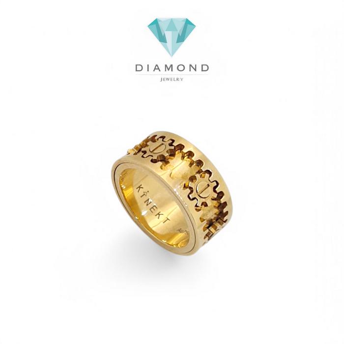 Cincin roda gear18K/ mans gear ring -Diamond Jewelry