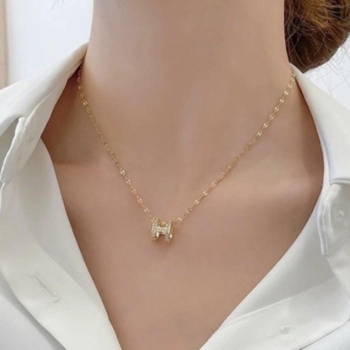 H Pendant Pop 18K- Diamond Jewelry-pop H-11KMSSM704RY-HT