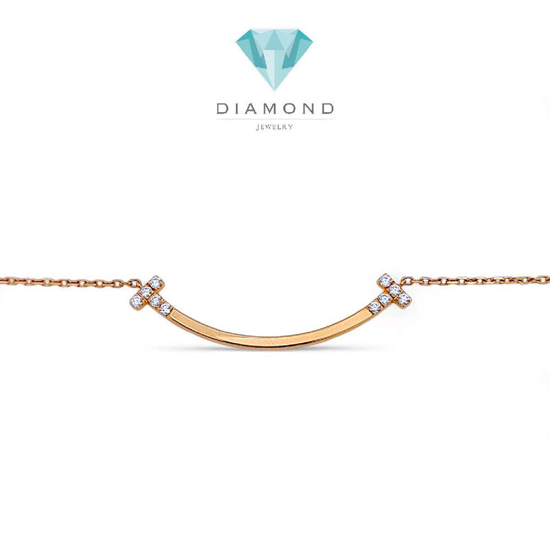 Smile Diamond Necklace 18K / Kalung Berlian Senyum 18K / Diamond Jewelry 132KBD66000AB -HT