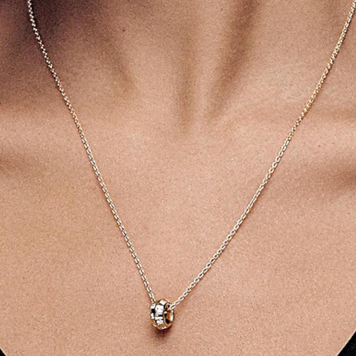 Le Damier Necklace 18K Diamond Necklace/Kalung Berlian Damier-377KBD15000RY-HT
