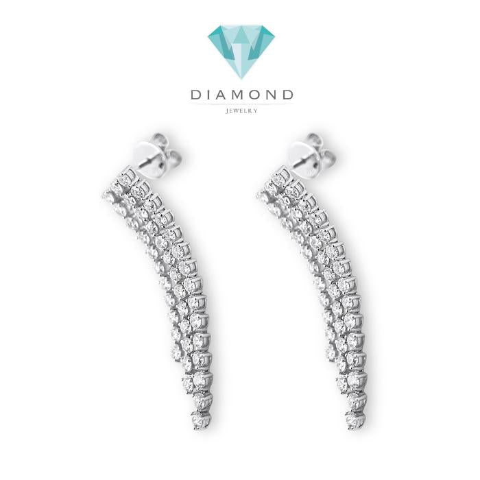 Anting Berlian Panjang/ Diamond Earring Rainfall triad / Diamond Jewelry