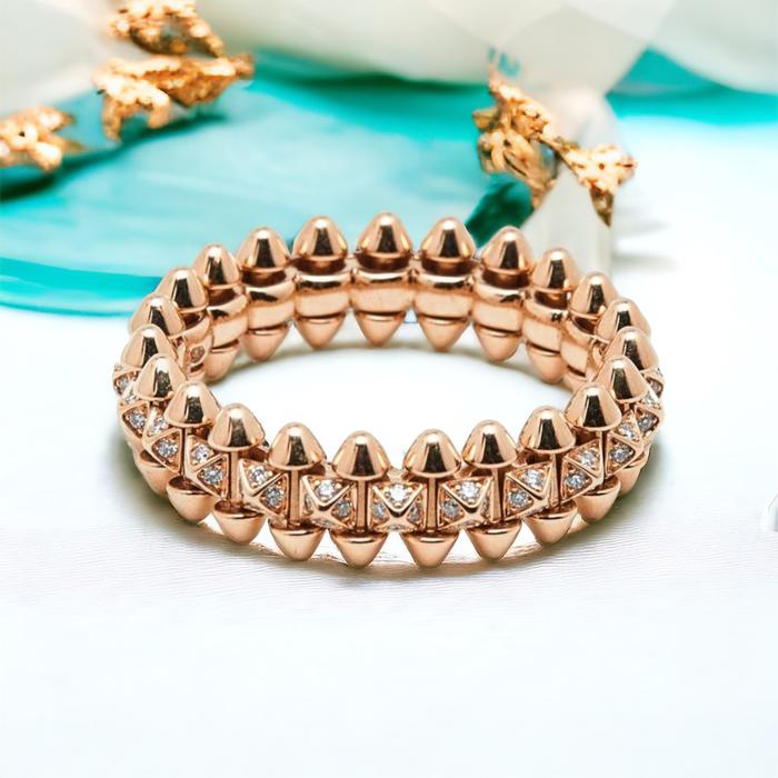 clash Diamond 18 K ring Diamond Jewelry-HT