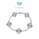 Clover Bracelet 18K / Diamond Jewelry 396GBD1406RY