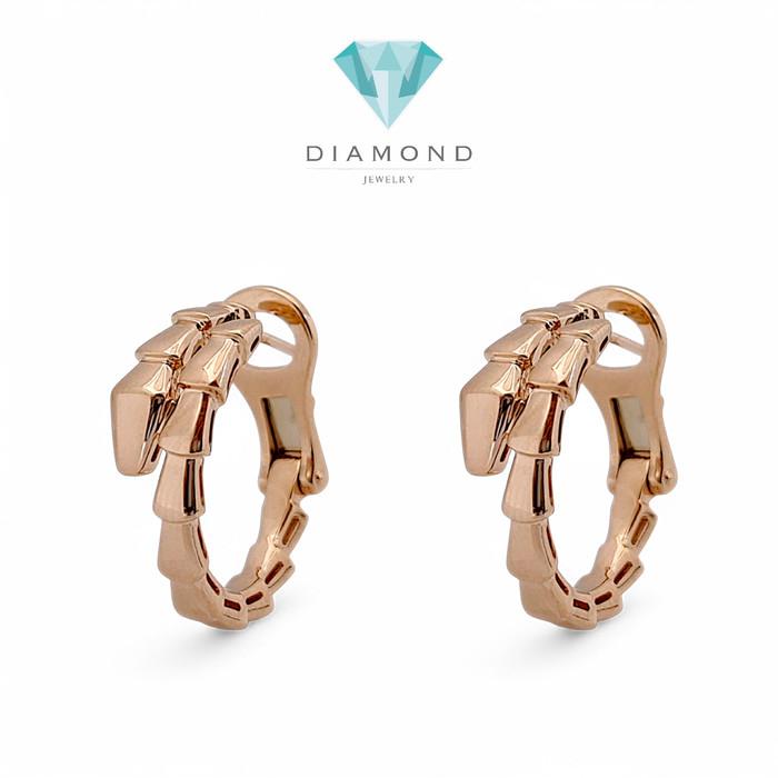 Earring Ulo Snake Rose Gold 18K / Diamond Jewelry-368ABD957RY-HT