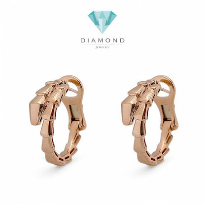 Earring Ulo Snake Rose Gold 18K / Diamond Jewelry-368ABD957RY-HT