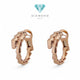 Earring Ulo Snake Rose Gold 18K / Diamond Jewelry-368ABD957RY-HT