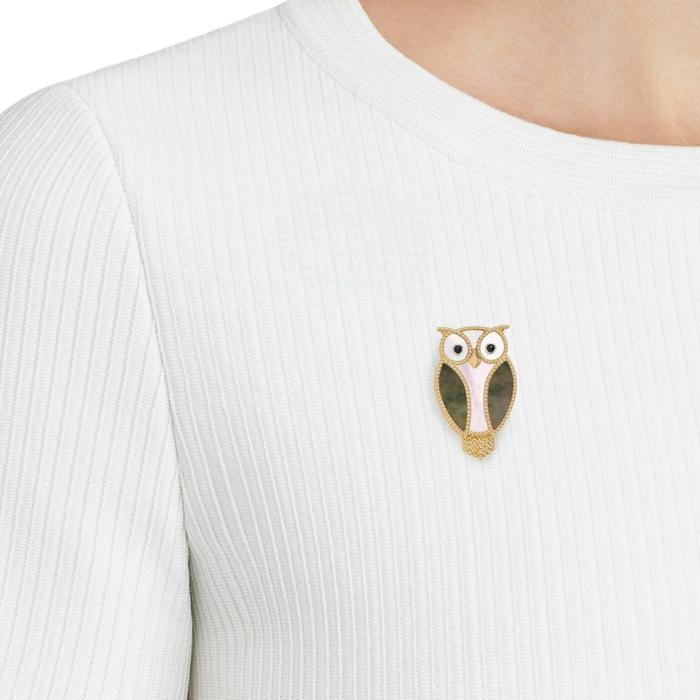 Lucky Owl Clip 18K / Diamond Jewelry