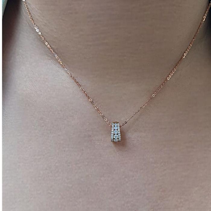 Liontin Diamond Trapesium stack18K / diamond pendant trapesium stackDiamond Jewelry