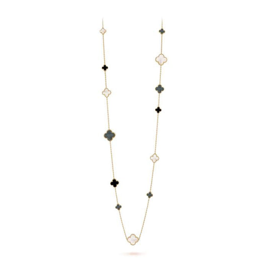 Magic Clover 16 Motif 18K Gold-Diamond Jewelry-53KBD295000AB-HT