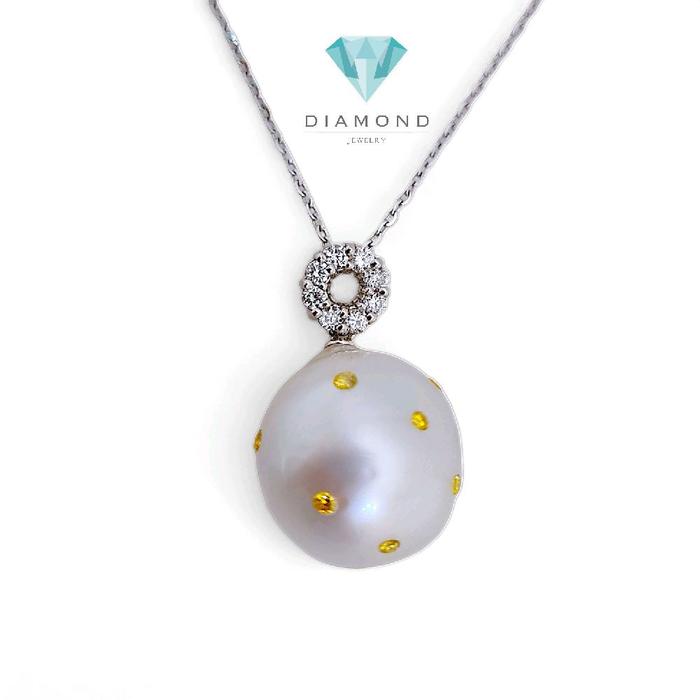Liontin White Pearl Diamond 18K / Diamond Jewelry 2LMGT1400WP