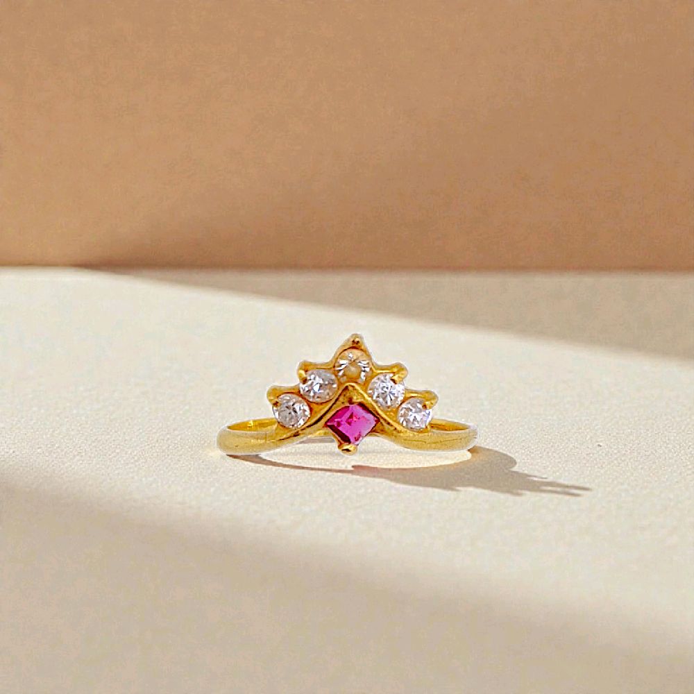 Crown Gold Ring 23K / Cincin Emas Mahkota 23K / 77CMSWP2