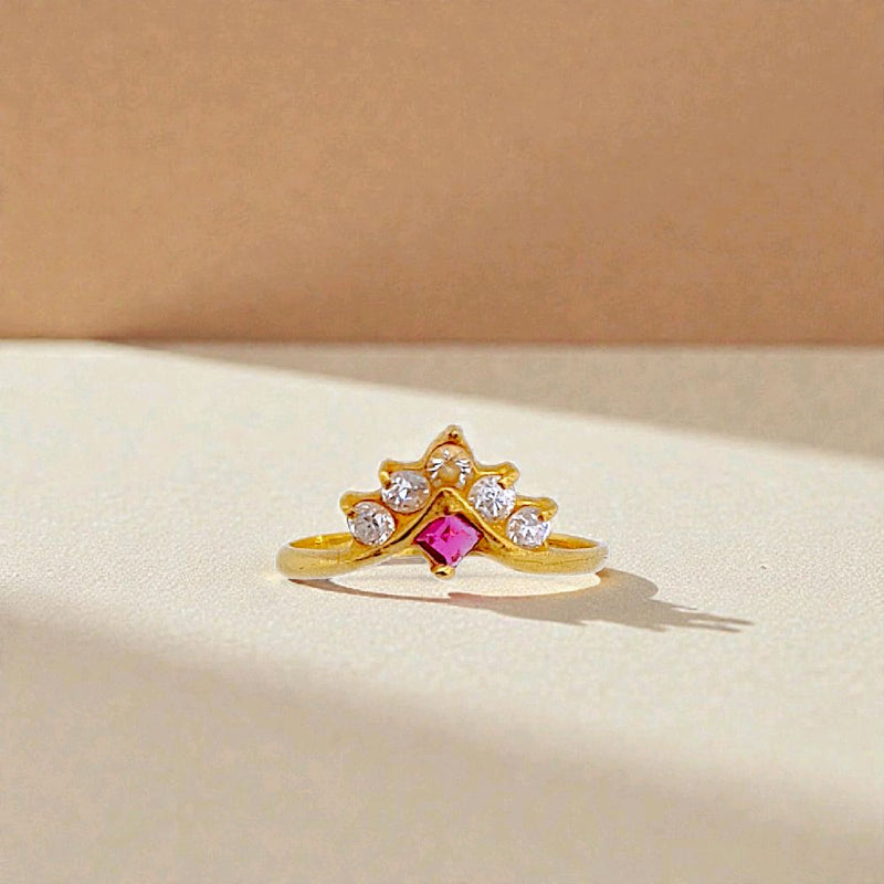 Crown Gold Ring 23K / Cincin Emas Mahkota 23K / 77CMSWP2