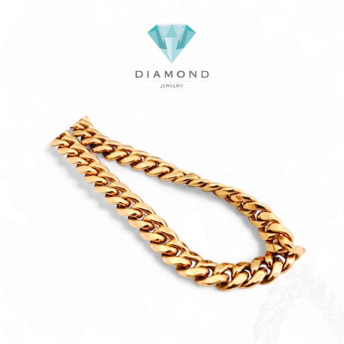 Sisik naga kalung emas chain 18k-Diamond jewelry